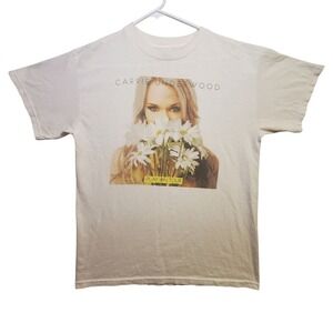 Carrie Underwood Play On Tour T Shirt Mens 2010 Concert Music White Medium Tee